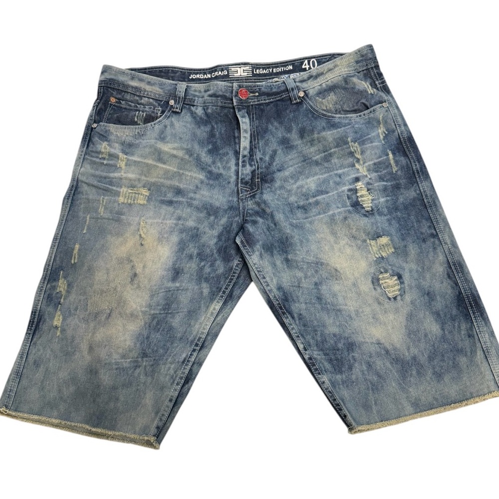 Jordan Craig Legacy Edition Men’s Distressed Jean Shorts Size 40